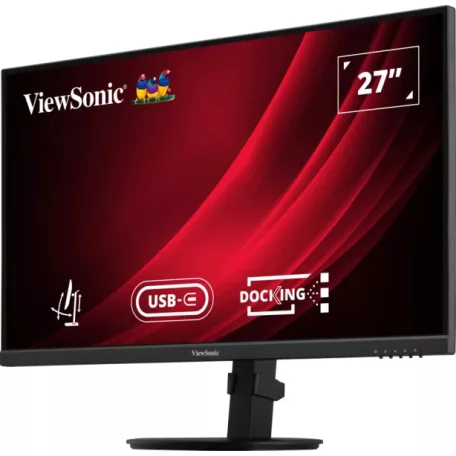 Viewsonic VG Series VG2709U-2K, 68,6 cm (27"), 2560 x 1440 pixelek, Quad HD, LED, 4 ms, Fekete