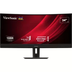   Viewsonic VG3456C, 86,4 cm (34"), 3440 x 1440 pixelek, UltraWide Quad HD, LED, 5 ms, Fekete