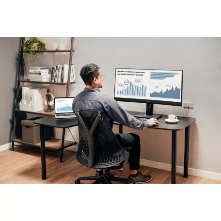 Viewsonic VG3456C, 86,4 cm (34"), 3440 x 1440 pixelek, UltraWide Quad HD, LED, 5 ms, Fekete