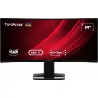 Viewsonic Display VG3419C, 86,4 cm (34"), 3440 x 1440 pixelek, UltraWide Quad HD, LED, 3,5 ms, Fekete
