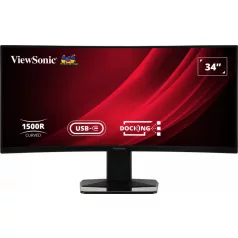   Viewsonic Display VG3419C, 86,4 cm (34"), 3440 x 1440 pixelek, UltraWide Quad HD, LED, 3,5 ms, Fekete
