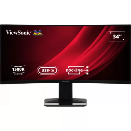 Viewsonic Display VG3419C, 86,4 cm (34"), 3440 x 1440 pixelek, UltraWide Quad HD, LED, 3,5 ms, Fekete