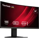 Viewsonic Display VG3419C, 86,4 cm (34"), 3440 x 1440 pixelek, UltraWide Quad HD, LED, 3,5 ms, Fekete
