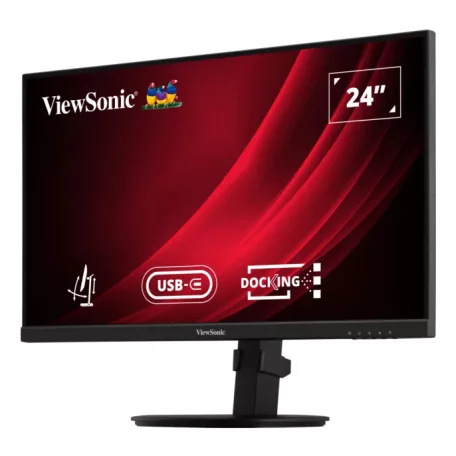 Viewsonic VG Series VG2409U-2, 60,5 cm (23.8"), 1920 x 1080 pixelek, Full HD, LED, 4 ms, Fekete