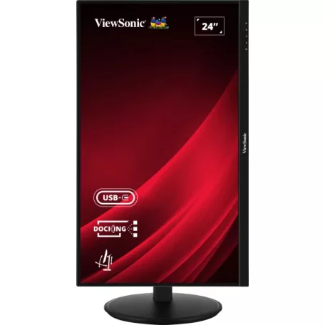 Viewsonic VG Series VG2409U-2, 60,5 cm (23.8"), 1920 x 1080 pixelek, Full HD, LED, 4 ms, Fekete