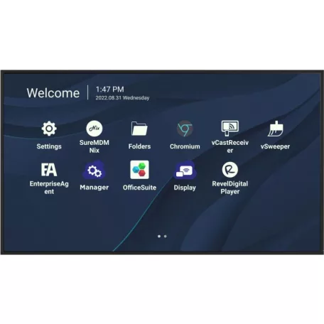 Viewsonic CDE7530, 190,5 cm (75"), 3840 x 2160 pixelek, Wi-Fi