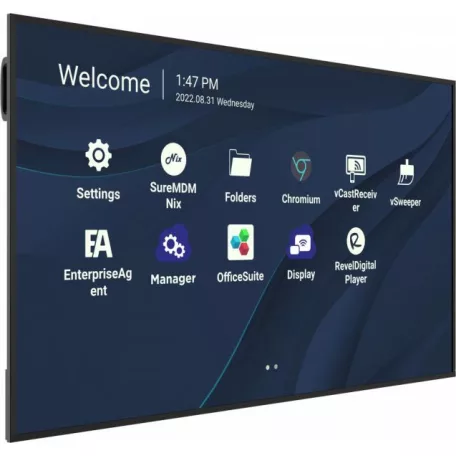 Viewsonic CDE7530, 190,5 cm (75"), 3840 x 2160 pixelek, Wi-Fi