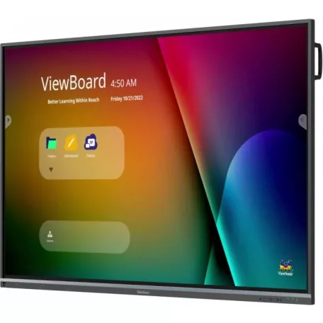 Viewsonic IFP7550-5F, 190,5 cm (75"), 1650,24 x 928,26 mm, 400 cd/m², 1,07 milliárd szín, 3840 x 2160 pixelek, 4K Ultra HD