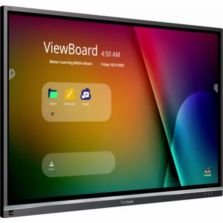 Viewsonic IFP5550-5, 139,7 cm (55"), 1209,6 x 680,4 mm, 500 cd/m², 1,07 milliárd szín, 3840 x 2160 pixelek, 4K Ultra HD