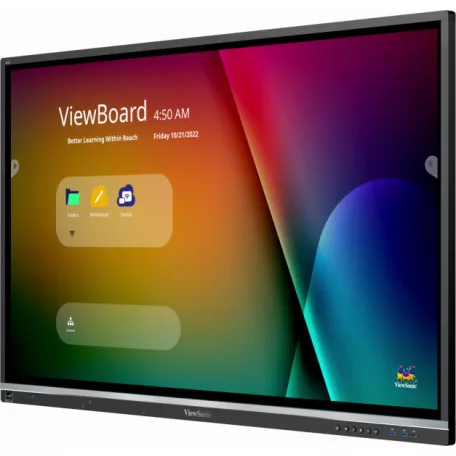 Viewsonic IFP5550-5, 139,7 cm (55"), 1209,6 x 680,4 mm, 500 cd/m², 1,07 milliárd szín, 3840 x 2160 pixelek, 4K Ultra HD