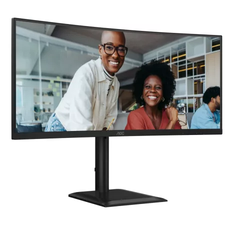 AOC E4 CU34E4CV, 86,4 cm (34"), 3440 x 1440 pixelek, UltraWide Quad HD, LCD, 4 ms, Fekete