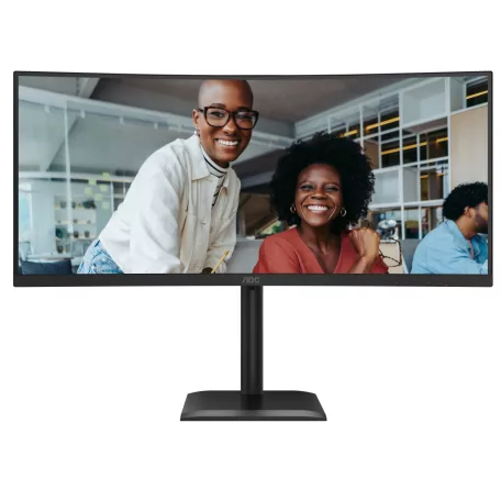 AOC E4 CU34E4CV, 86,4 cm (34"), 3440 x 1440 pixelek, UltraWide Quad HD, LCD, 4 ms, Fekete