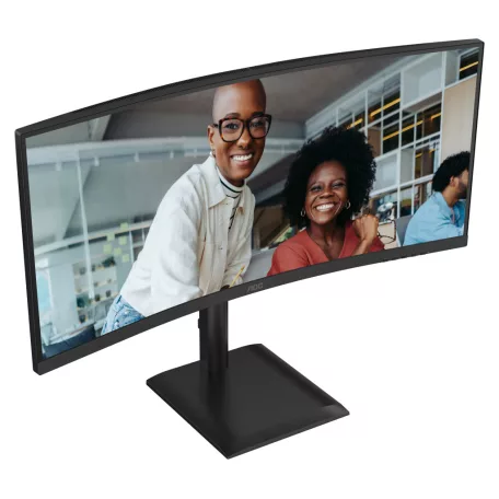 AOC E4 CU34E4CV, 86,4 cm (34"), 3440 x 1440 pixelek, UltraWide Quad HD, LCD, 4 ms, Fekete