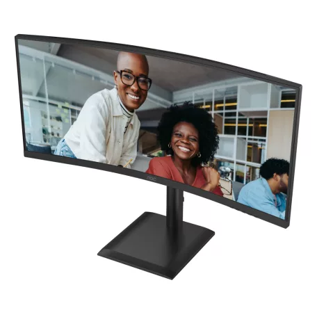 AOC E4 CU34E4CV, 86,4 cm (34"), 3440 x 1440 pixelek, UltraWide Quad HD, LCD, 4 ms, Fekete