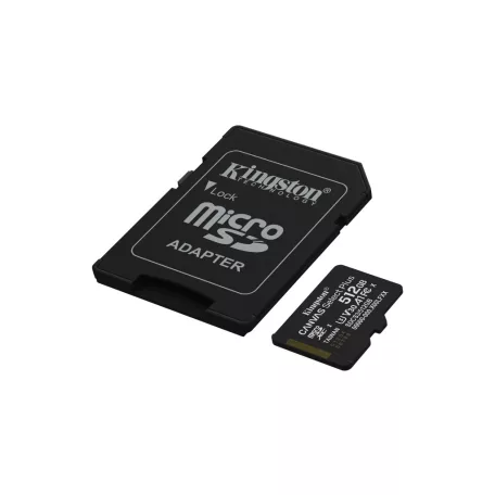 Kingston Technology Canvas Select Plus Gen3, 512 GB, MicroSDXC, Class 10, UHS-I, 150 MB/s, Class 3 (U3)