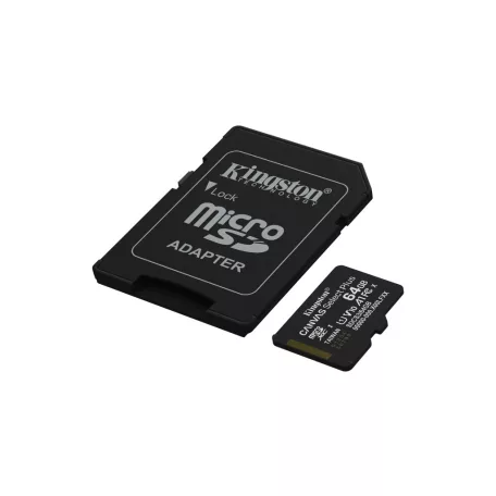 Kingston Technology Canvas Select Plus Gen3, 64 GB, MicroSDXC, Class 10, UHS-I, 100 MB/s, Class 1 (U1)