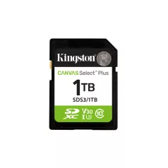   Kingston Technology Canvas Select Plus Gen3, 1 TB, SD, Class 10, UHS-I, 150 MB/s, Class 3 (U3)