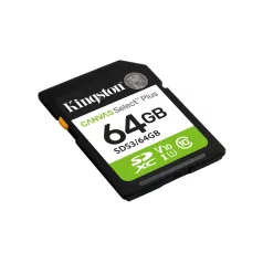   Kingston Technology Canvas Select Plus Gen3, 64 GB, SD, Class 10, UHS-I, 100 MB/s, Class 1 (U1)