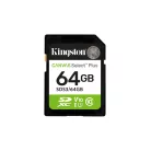 Kingston Technology Canvas Select Plus Gen3, 64 GB, SD, Class 10, UHS-I, 100 MB/s, Class 1 (U1)