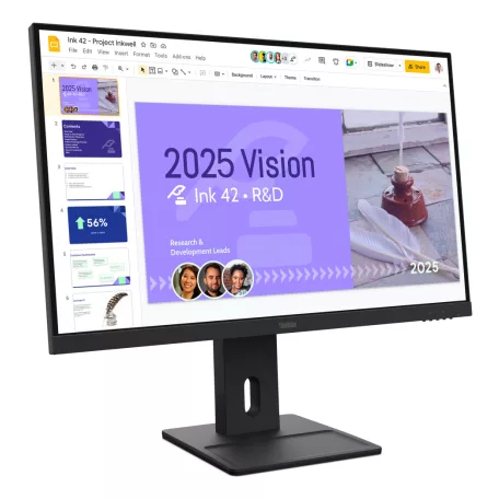 Lenovo ThinkVision E27Q-40, 68,6 cm (27"), 2560 x 1440 pixelek, Quad HD, LCD, 6 ms, Fekete
