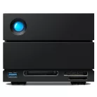 LaCie 2big Dock v2, 60 TB, HDD, 3,86 kg, Asztali, Fekete
