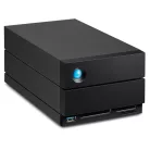 LaCie 2big Dock v2, 60 TB, HDD, 3,86 kg, Asztali, Fekete