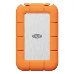   LaCie STND4000400, 4 TB, USB C-típus, USB4 Gen 3x2, 4000 MB/s, Narancssárga, Rozsdamentes acél