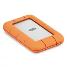LaCie STND4000400, 4 TB, USB C-típus, USB4 Gen 3x2, 4000 MB/s, Narancssárga, Rozsdamentes acél