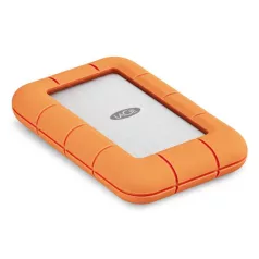   LaCie STND4000400, 4 TB, USB C-típus, USB4 Gen 3x2, 4000 MB/s, Narancssárga, Rozsdamentes acél