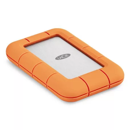 LaCie STND4000400, 4 TB, USB C-típus, USB4 Gen 3x2, 4000 MB/s, Narancssárga, Rozsdamentes acél