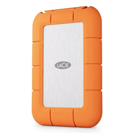 LaCie STND4000400, 4 TB, USB C-típus, USB4 Gen 3x2, 4000 MB/s, Narancssárga, Rozsdamentes acél