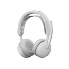 Logitech Zone Wireless 2 ES, Vezetékes és vezeték nélküli, Hívás/zene, 212 g, Headset, Fehér