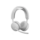 Logitech Zone Wireless 2 ES, Vezetékes és vezeték nélküli, Hívás/zene, 212 g, Headset, Fehér
