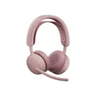 Logitech Zone Wireless 2 ES, Vezetékes és vezeték nélküli, Hívás/zene, 212 g, Headset, Rózsa