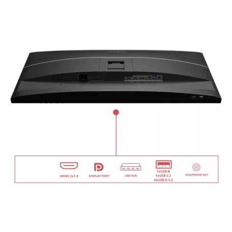 AOC E4 Q32E4U, 80 cm (31.5"), 2560 x 1440 pixelek, Quad HD, LED, 4 ms, Fekete