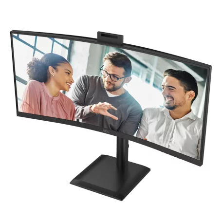 AOC E4 CU34E4CW, 86,4 cm (34"), 3440 x 1440 pixelek, UltraWide Quad HD, LED, 4 ms, Fekete