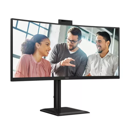 AOC E4 CU34E4CW, 86,4 cm (34"), 3440 x 1440 pixelek, UltraWide Quad HD, LED, 4 ms, Fekete