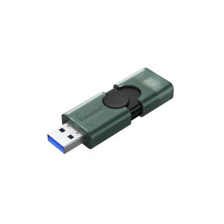 Kingston Technology DataTraveler DuoG2, 256 GB, USB Type-A / USB Type-C, 3.2 Gen 1 (3.1 Gen 1), Egyéb típusú, 10 g, Fekete, Zöld