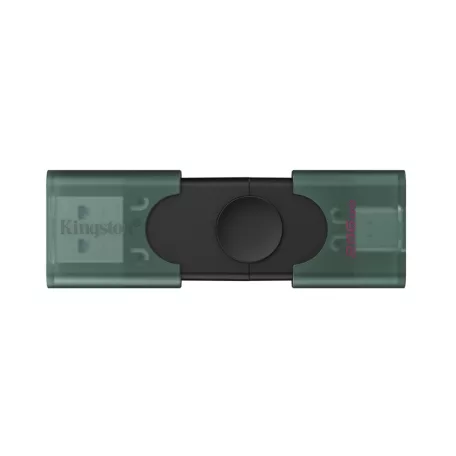 Kingston Technology DataTraveler DuoG2, 256 GB, USB Type-A / USB Type-C, 3.2 Gen 1 (3.1 Gen 1), Egyéb típusú, 10 g, Fekete, Zöld
