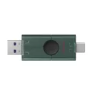 Kingston Technology DataTraveler DuoG2, 256 GB, USB Type-A / USB Type-C, 3.2 Gen 1 (3.1 Gen 1), Egyéb típusú, 10 g, Fekete, Zöld