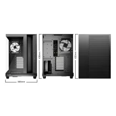   be quiet! Light Base 500 LX Black, Midi Tower, PC, Fekete, ATX, Micro ATX, Mini-ITX, Akrilnitril-butadiénsztirol (ABS), Üveg, Acél, Játék
