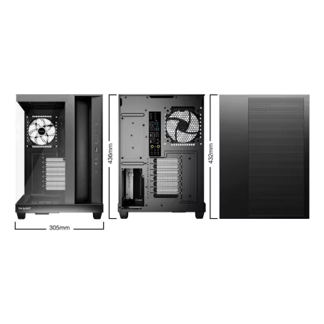 be quiet! Light Base 500 LX Black, Midi Tower, PC, Fekete, ATX, Micro ATX, Mini-ITX, Akrilnitril-butadiénsztirol (ABS), Üveg, Acél, Játék