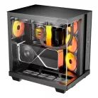 be quiet! Light Base 500 LX Black, Midi Tower, PC, Fekete, ATX, Micro ATX, Mini-ITX, Akrilnitril-butadiénsztirol (ABS), Üveg, Acél, Játék