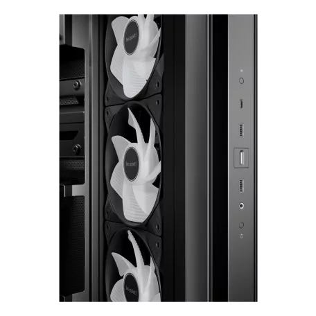 be quiet! Light Base 500 LX Black, Midi Tower, PC, Fekete, ATX, Micro ATX, Mini-ITX, Akrilnitril-butadiénsztirol (ABS), Üveg, Acél, Játék