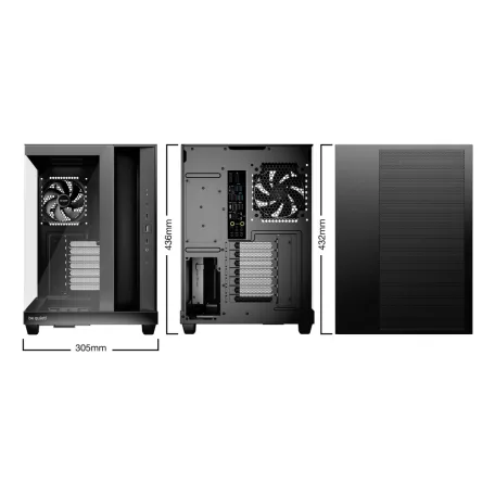be quiet! Light Base 500, Midi Tower, PC, Fekete, ATX, Micro ATX, Mini-ITX, Akrilnitril-butadiénsztirol (ABS), Üveg, Acél, Játék