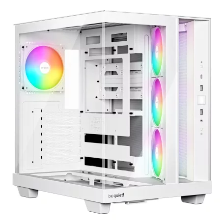 be quiet! Light Base 500 LX White, Midi Tower, PC, Fehér, ATX, Micro ATX, Mini-ITX, Akrilnitril-butadiénsztirol (ABS), Üveg, Acél, Játék