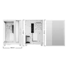 be quiet! Light Base 500 LX White, Midi Tower, PC, Fehér, ATX, Micro ATX, Mini-ITX, Akrilnitril-butadiénsztirol (ABS), Üveg, Acél, Játék