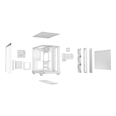 be quiet! Light Base 500 LX White, Midi Tower, PC, Fehér, ATX, Micro ATX, Mini-ITX, Akrilnitril-butadiénsztirol (ABS), Üveg, Acél, Játék