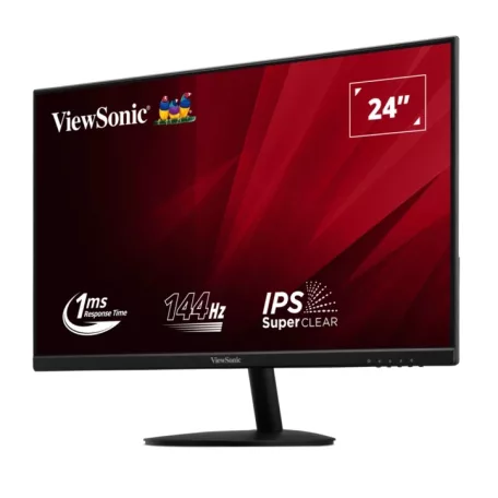 Viewsonic VA VA24E2-H, 60,5 cm (23.8"), 1920 x 1080 pixelek, Full HD, LED, 1 ms, Fekete