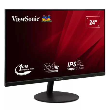 Viewsonic VA VA24E2-H, 60,5 cm (23.8"), 1920 x 1080 pixelek, Full HD, LED, 1 ms, Fekete
